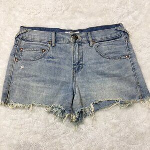 Free People Women’s Cut Off Jean Shorts Size 27 Light Wash